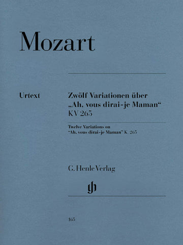 Mozart – 12 Variations on "Ah Vous Dirai-Je, Maman" K265 (300e) – Piano