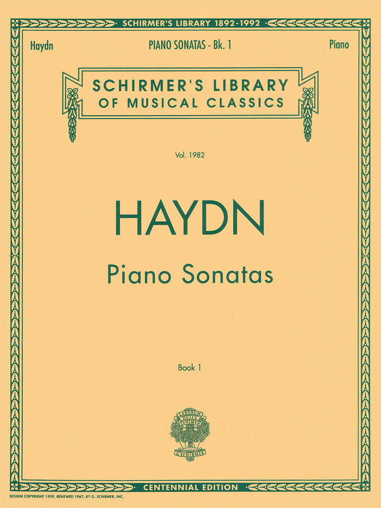 Haydn – Piano Sonatas, Book 1 – Piano