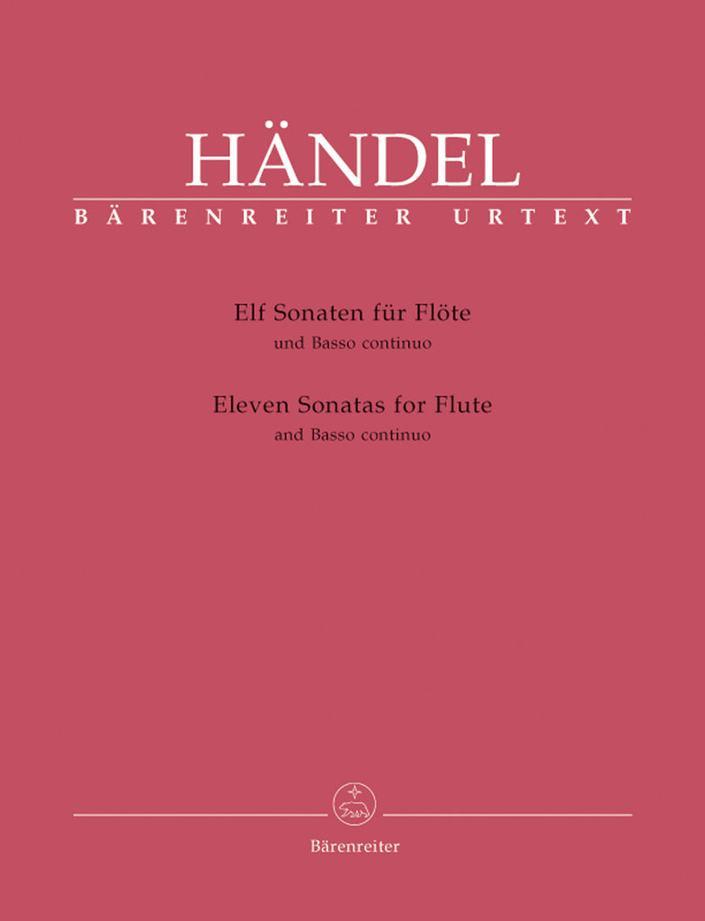 Handel - 11 Sonatas - Flute and Piano (**2-BOOK SET**) - Performance Score and Parts