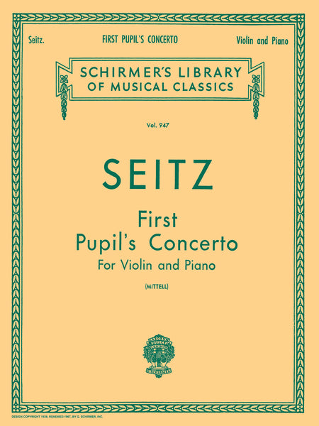 Seitz - First Pupil's Concerto - Violin and Piano