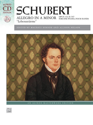 Schubert - Allegro in A Minor, Op. 144 (w/ CD) - Piano, 4 Hands