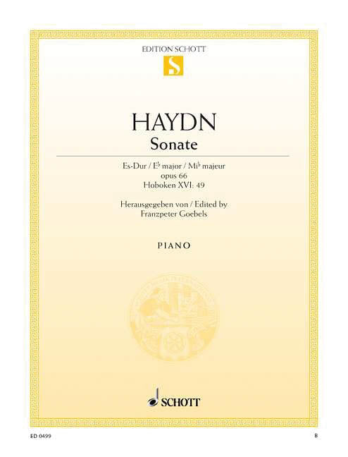 Haydn, ed. Goebels – Sonata in Eb Major, Hob. XVI:49 – Piano