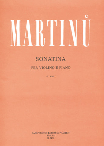 Martinu - Sonatina - Violin and Piano