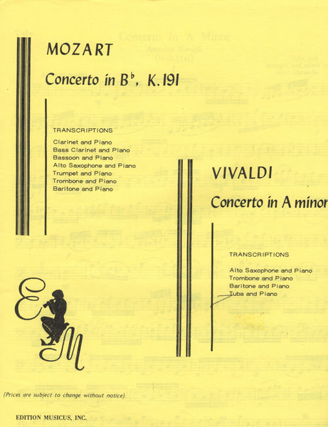 Vivaldi, arr. Ostrander - Concerto in A Minor - Tuba and Piano