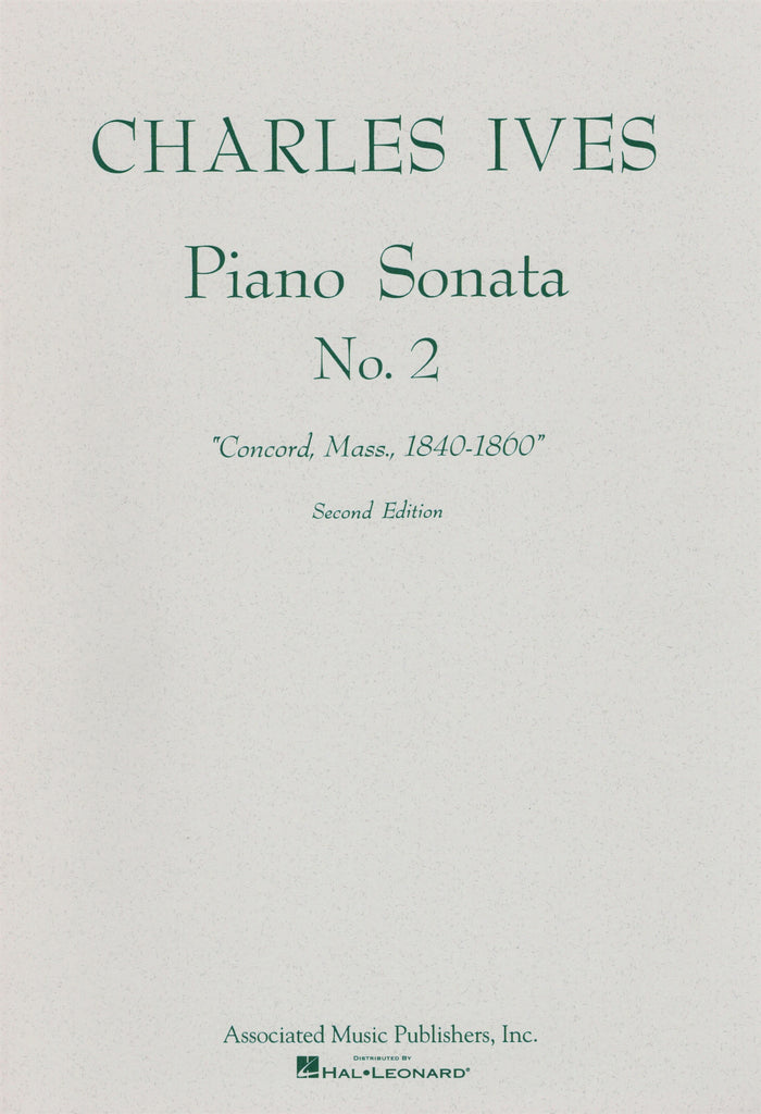 Ives – Piano Sonata No. 2 "Concord, Mass., 1840-1860" – Piano