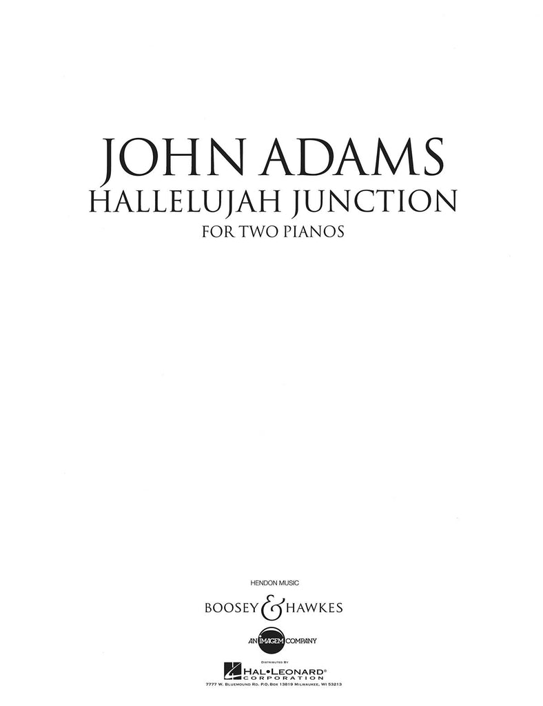 Adams – Hallelujah Junction – 2 Pianos, 4 Hands