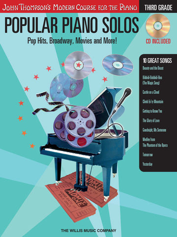 John Thompson's Modern Course: Popular Solos Grade 3 (w/CD) - Piano Method