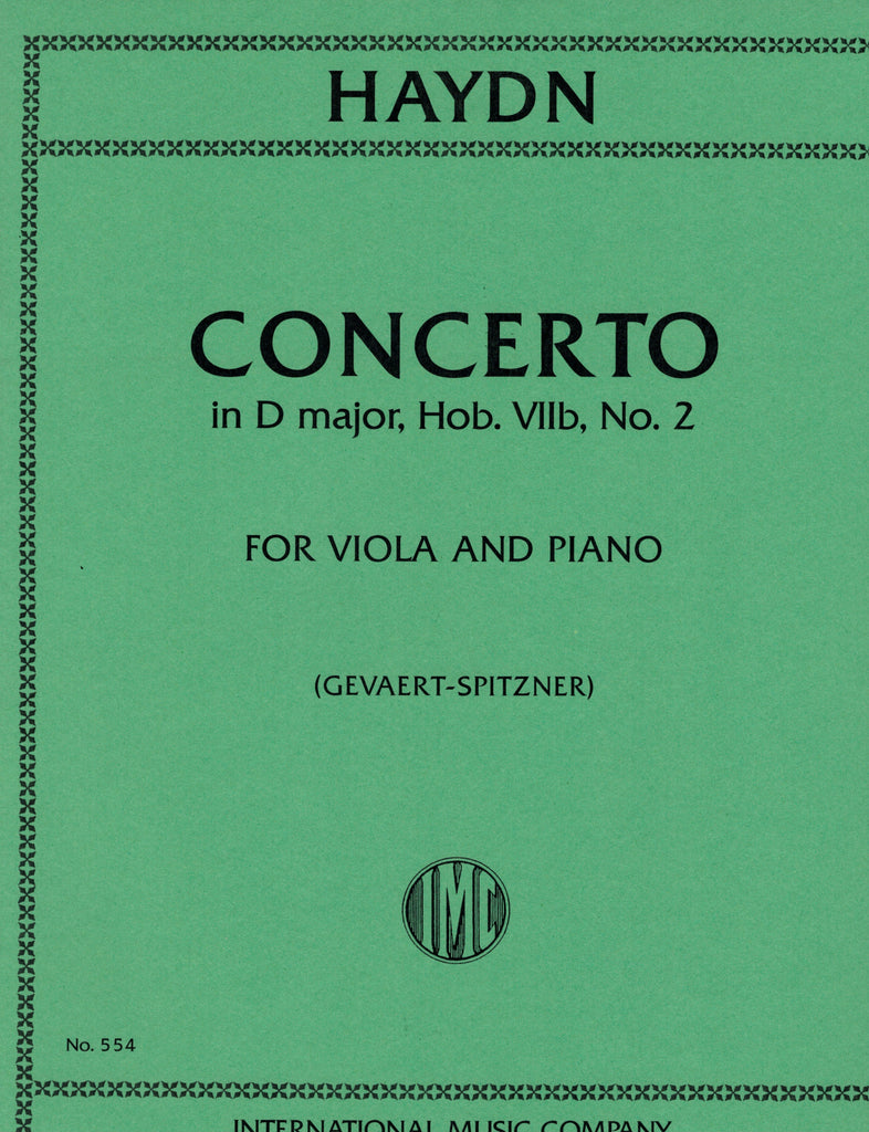 Haydn, ed. Spitzner - Concerto in D Major - Viola and Piano