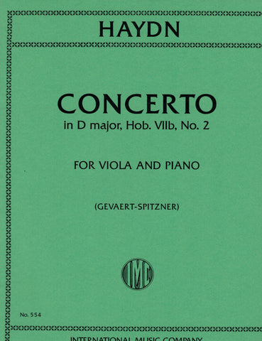 Haydn, ed. Spitzner - Concerto in D Major - Viola and Piano