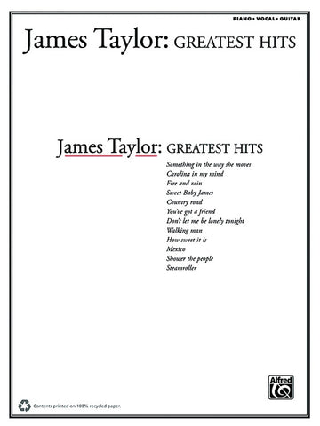 Taylor – James Taylor: Greatest Hits – Piano, Vocal, Guitar