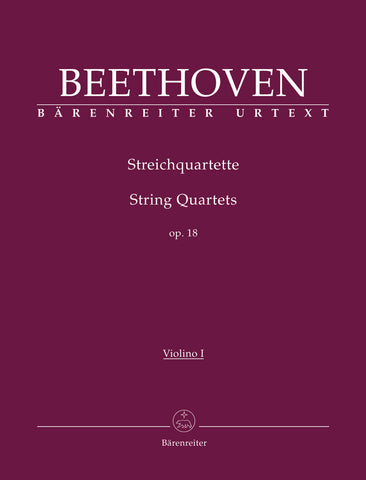 Beethoven - String Quartets, Op. 18 - 2 Violins, Viola, and Cello