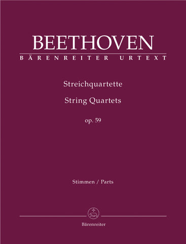 Beethoven - String Quartets Op. 59 - 2 Violins, Viola, and Cello