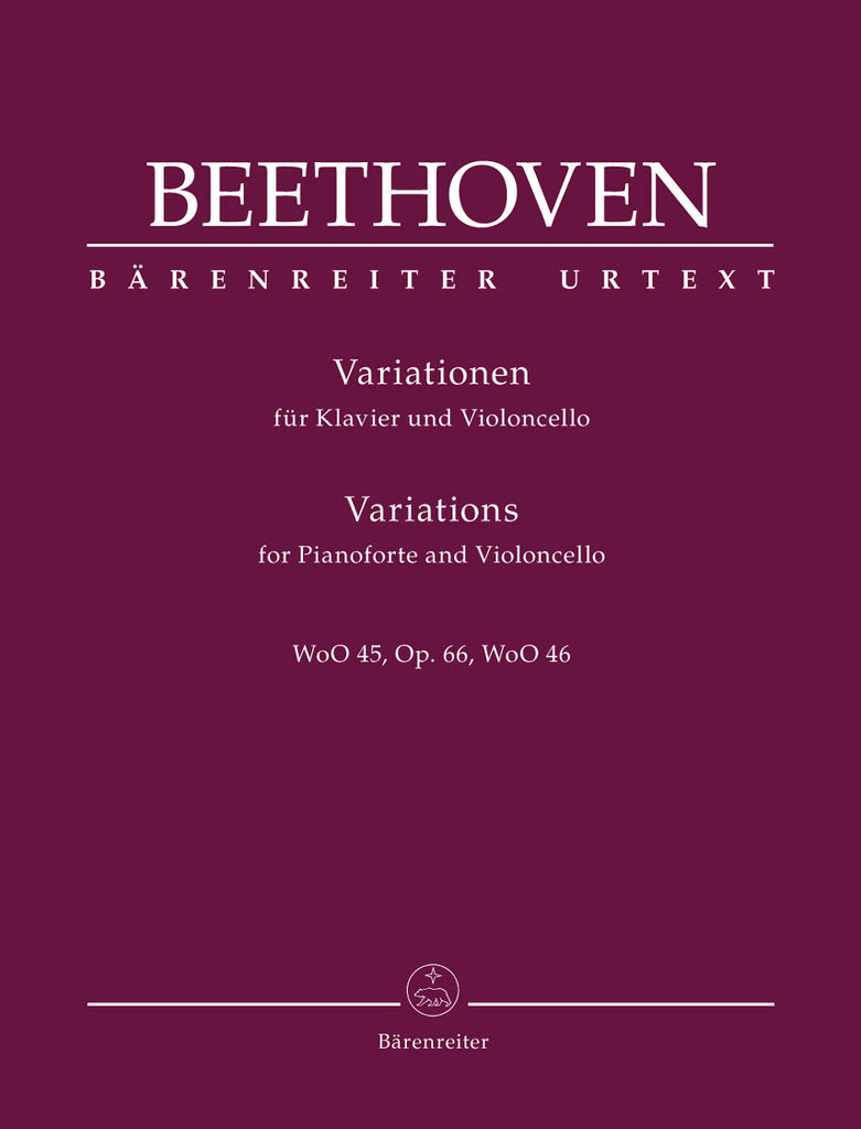 Beethoven - Variations, WoO 45, Op. 66, WoO 46 - Cello and Piano