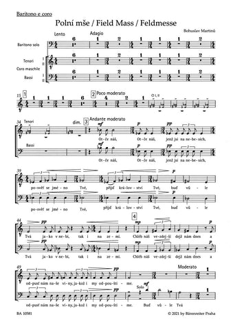 Martinu - Field Mass H 279 - Choral Score