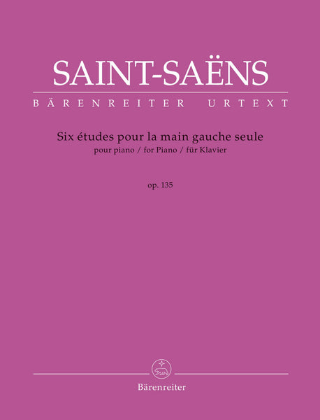 Saint-Saëns - Six Études pour la main gauche seule for Piano Op. 135 R 54 - Piano