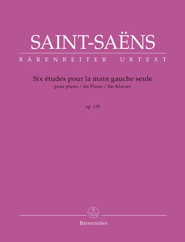 Saint-Saëns - Six Études pour la main gauche seule for Piano Op. 135 R 54 - Piano