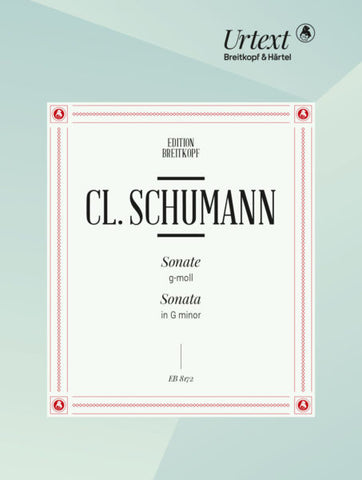 Schumann, C. - Sonata in G Minor - Piano