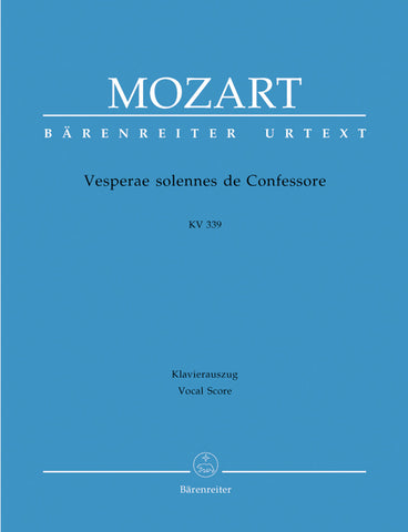 Mozart - Vesperae solennes de Confessore K. 339 - Vocal Score