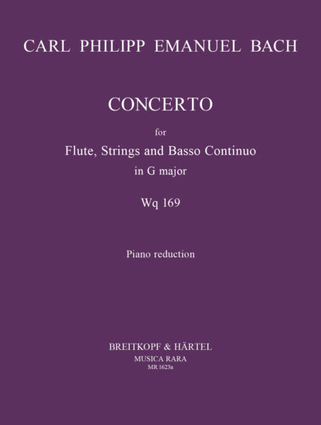 Bach, C.P.E. - Flute Concerto in G major Wq 169 - Flute and Piano