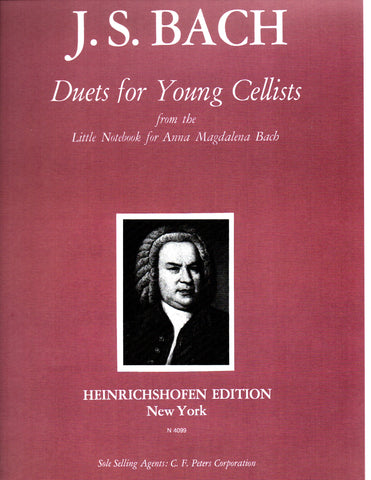 Bach, ed. Wolerts - Duets for Young Cellists from "The Notebook for Anna Magdalena Bach" - Cello Duet