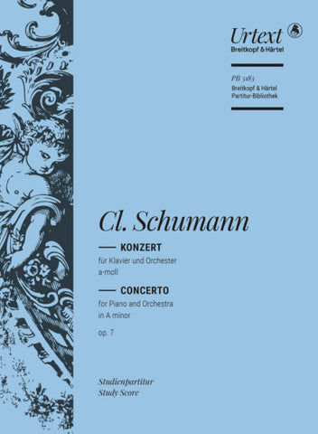 Schumann, C. - Klavierkonzert A-Moll Op. 7 - Study Score