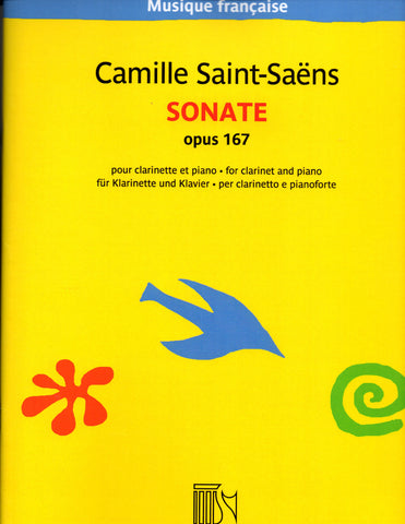Saint-Saens - Sonata, Op. 167 - Clarinet and Piano