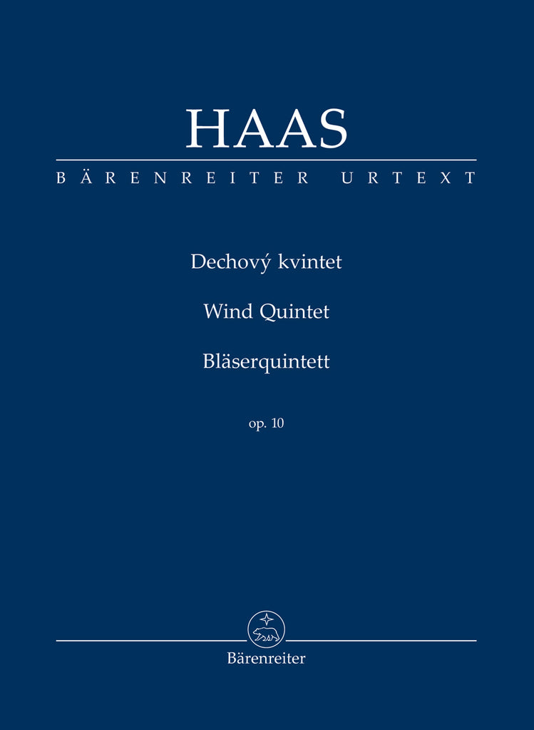 Haas - Wind Quintet, Op. 10 - Study Score