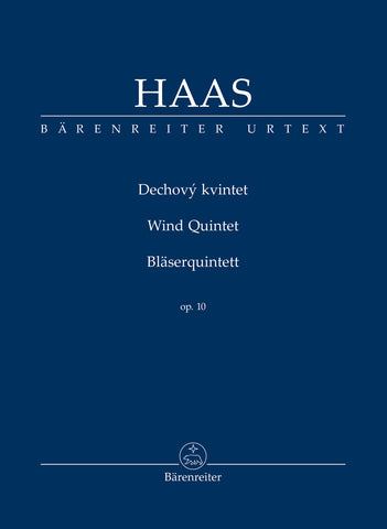 Haas - Wind Quintet, Op. 10 - Study Score