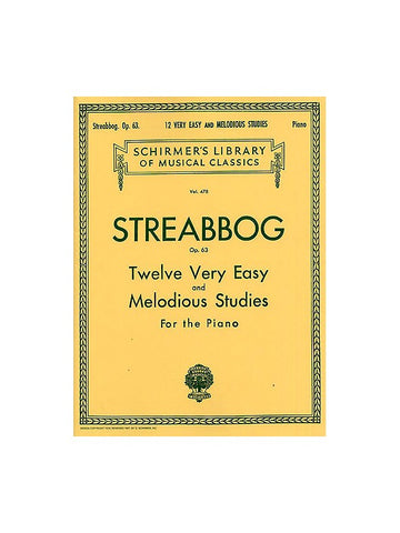 Streabbog - 12 Very Easy Studies, Op. 63 (Grade 1) - Piano Method