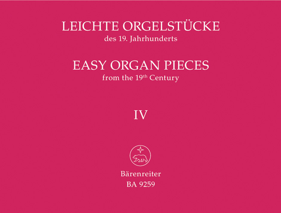 Weyer, ed. - Easy Organ Pieces 19th Century - Organ