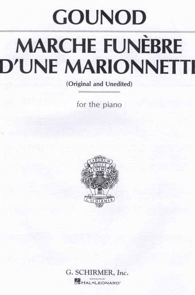 Gounod – Marche Funebre d'une Marionette – Piano