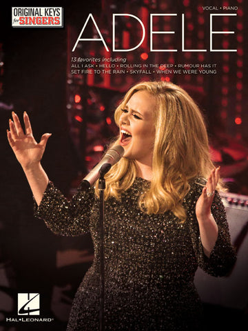 Adele – Original Keys for Singers – Piano, Vocal, Guitar