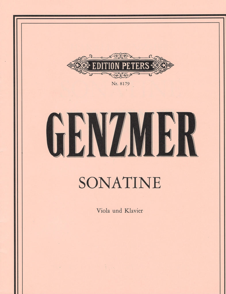 Genzmer - Sonatine - Viola and Piano
