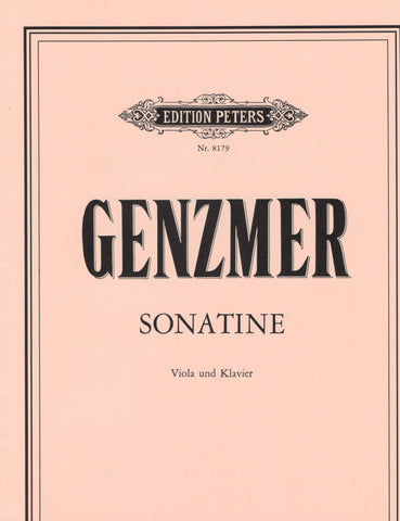 Genzmer - Sonatine - Viola and Piano