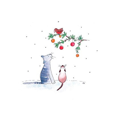 Branch and Bird - Christmas Card