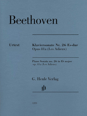 Beethoven, ed. Gertsch & Perahia- Sonata No. 26 E-flat Major Op. 81a (Les Adieux; revised edition)- Piano