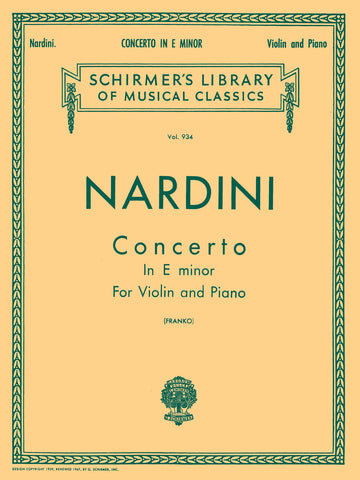 Nardini - Concerto in E - Violin and Piano