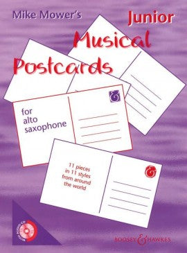 Mower - Junior Musical Postcards (w/CD) - Alto Saxophone Solo