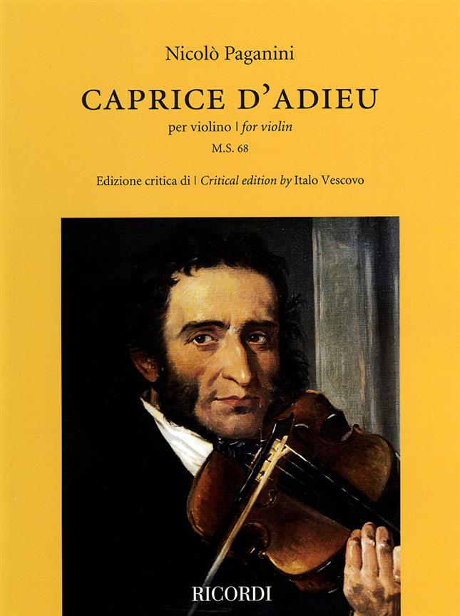 Paganini - Caprice D'Adieu - Violin Solo