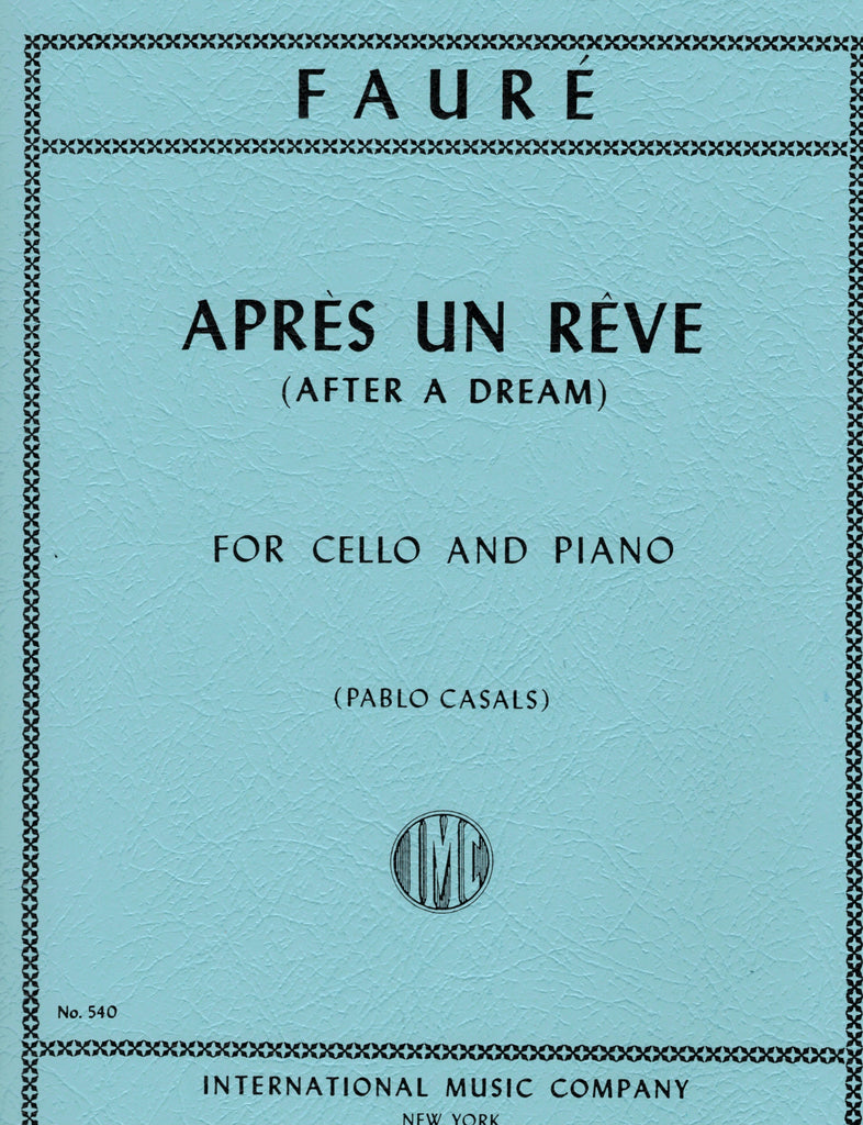 Faure - Apres un Reve - Cello and Piano