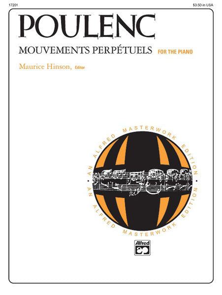Poulenc, ed. Hinson – Mouvements Perpetuels – Piano