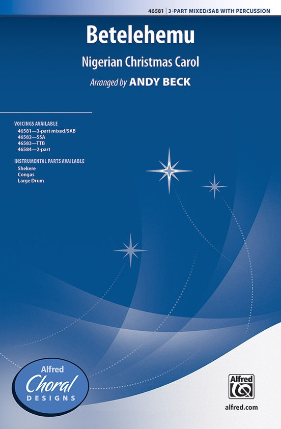 Beck, arr. - Betelehemu - 3-Part and Percussion