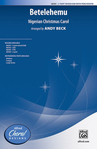 Beck, arr. - Betelehemu - 3-Part and Percussion