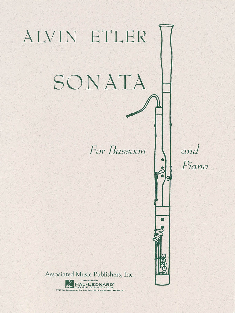 Etler – Sonata – Bassoon and Piano