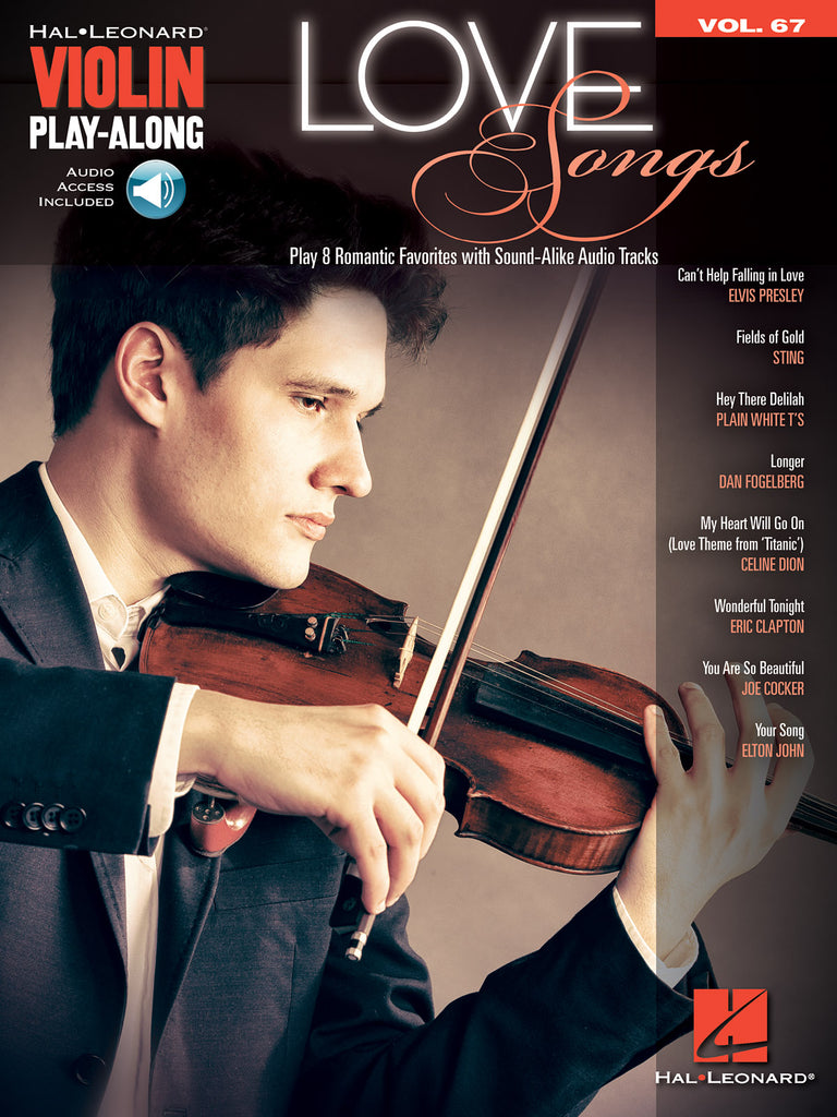 Hal Leonard Violin Play-Along, Vol. 67: Love Songs (w/Audio Access) - Violin Solo