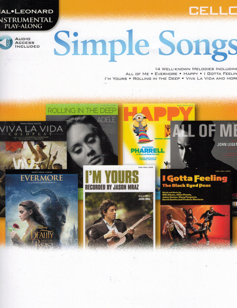 Hal Leonard Instrumental Play-Along: Simple Songs (w/audio access) - Cello