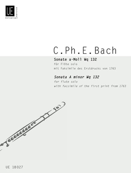 Bach, CPE - Sonata in A Minor (w/facsimile) - Flute