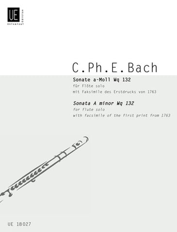 Bach, CPE - Sonata in A Minor (w/facsimile) - Flute