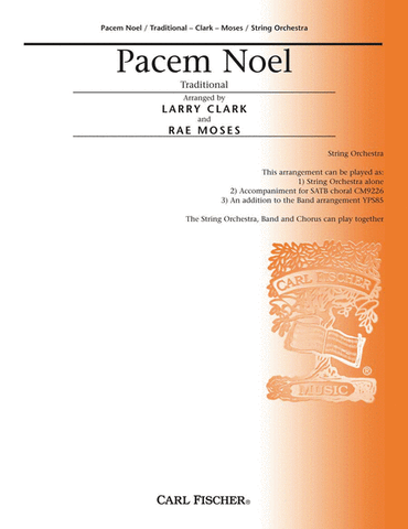 arrs. Clark and Moses - Pacem Noel - String Orchestra (Piano Quintet)