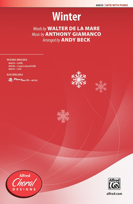 Giamanco, arr. Beck - Winter - SATB and Piano